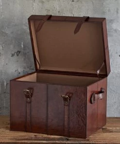 Life Of Riley Trunks Leather Steamer Trunk 12 Life Of Riley Trunks Leather Steamer Trunk