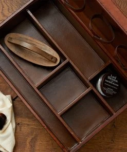 Life Of Riley Leather Tidy Box