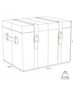 Life Of Riley Leather Cabin Trunk 14 Life Of Riley Leather Cabin Trunk