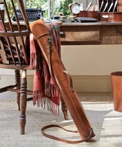 Life Of Riley Leather Cylinder Map Document Case Storage