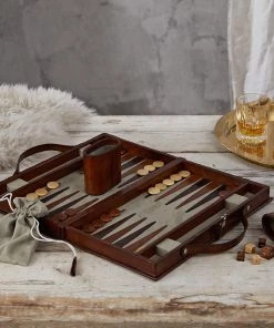 Life Of Riley Leather Backgammon Set Gifts