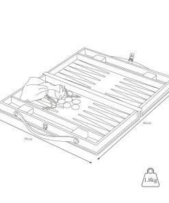 Life Of Riley Leather Backgammon Set Gifts