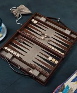 Life Of Riley Leather Backgammon Set Gifts