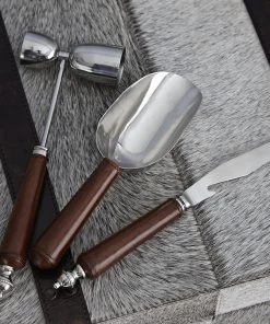 Life Of Riley Bar Ware Leather Handled Cocktail Tool Collection