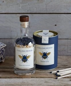 Life Of Riley For Her Scented Candle Gift Set. Rosemary & Bay Candle And Long Matches