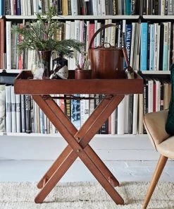 Life Of Riley Leather Butler Tray