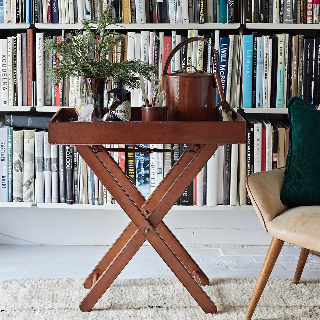 Life Of Riley Leather Butler Tray 4 Life Of Riley Leather Butler Tray