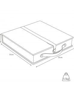 Life Of Riley Leather Handcrafted Chess Board, Case And Pieces