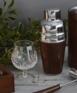 Life Of Riley Leather Cocktail Shaker - Conker