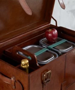 Life Of Riley Jubilee Collection Leather Picnic Trunk 11 Life Of Riley Jubilee Collection Leather Picnic Trunk
