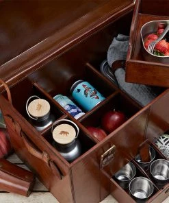 Life Of Riley Jubilee Collection Leather Picnic Trunk 10 Life Of Riley Jubilee Collection Leather Picnic Trunk