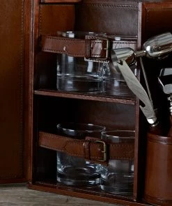 Life Of Riley Drinks Cases Leather Mixology Box