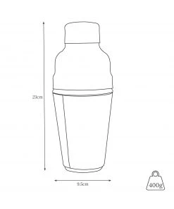 Life Of Riley Leather Cocktail Shaker - Conker