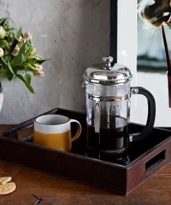 Life Of Riley For Her Leather Coffee Tray