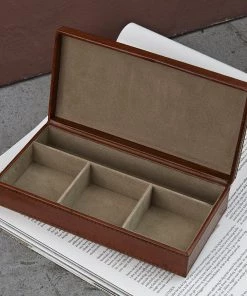 Life Of Riley Leather Cufflink Box For Him
