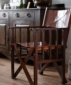 Life Of Riley Leather Directors Chair