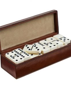 Life Of Riley Leather Personalised Dominoes Box. Includes A Set Of Double Six Dominoes 9 Life Of Riley Leather Personalised Dominoes Box. Includes A Set Of Double Six Dominoes