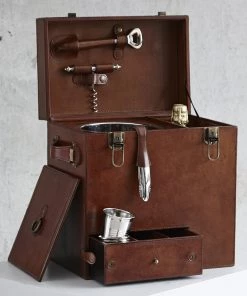 Life Of Riley Leather Drinks Box Drinks Cases