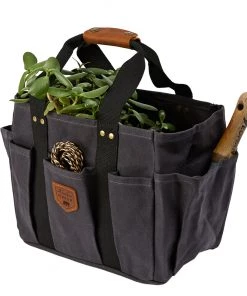 Life Of Riley Father's Day Charcoal Waxed Canvas Gardening Bag