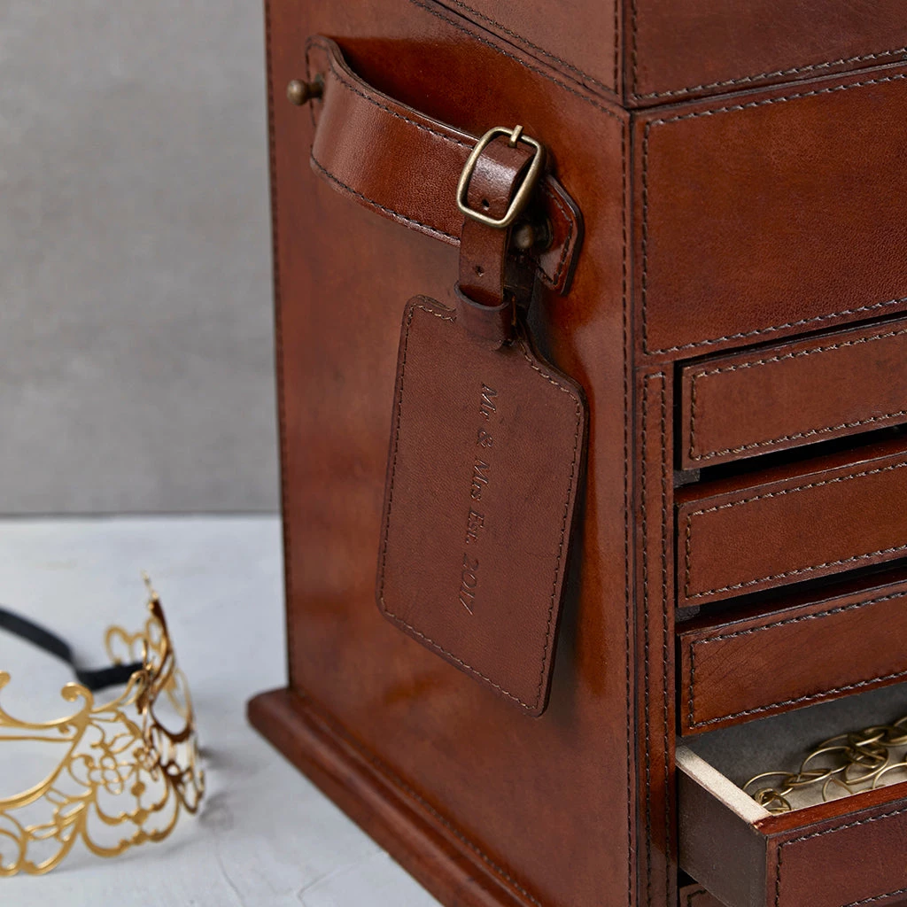 Life Of Riley Leather Men's Jewellery Organiser For Him