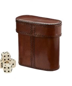 Life Of Riley Games Leather Dice Shaker & Dice