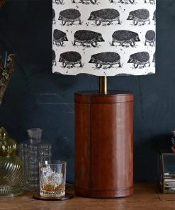 Life Of Riley Leather Lamp Base