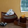 Life Of Riley Leather Hall Desk Set Gift Sets