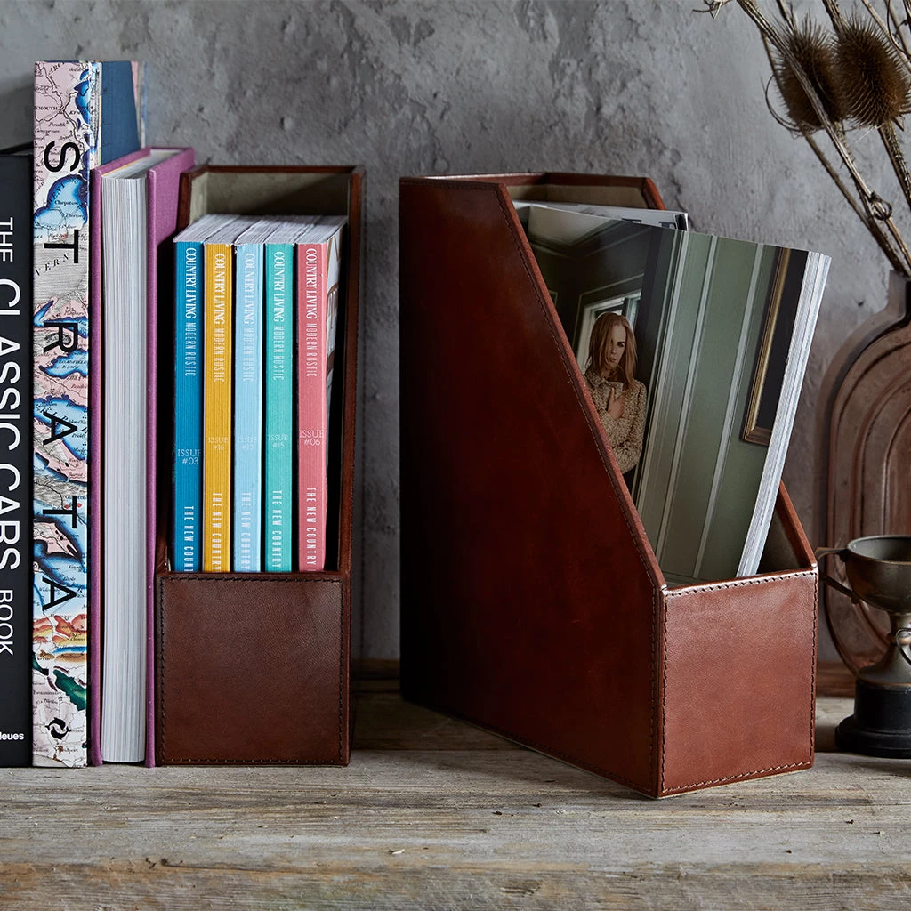 Life Of Riley Leather Magazine File Home Office 3 Life Of Riley Leather Magazine File Home Office