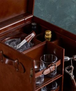 Life Of Riley Drinks Cases Leather Mixology Box