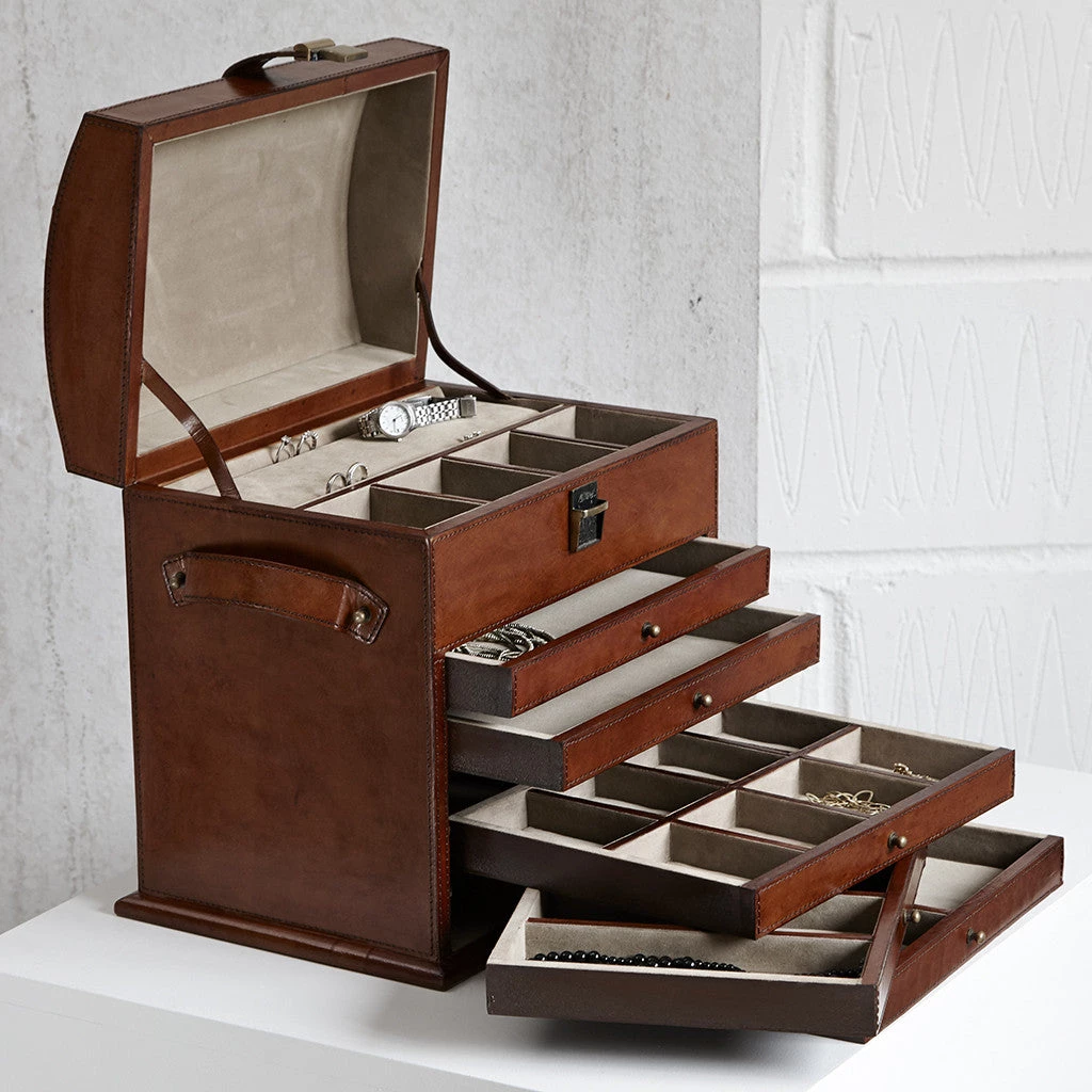 Life Of Riley Leather Jewellery Organiser For Her 7 Life Of Riley Leather Jewellery Organiser For Her