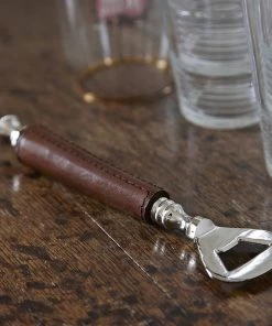 Life Of Riley Bar Ware Leather Bottle Opener