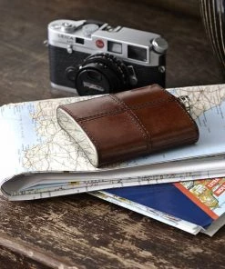 Life Of Riley Drinks Cases Leather Hip Flask