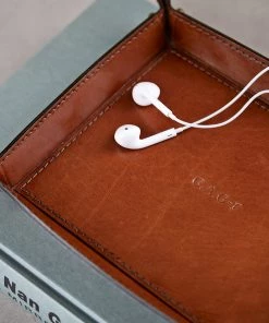 Life Of Riley Leather Coin Tray - Personalise The Centre