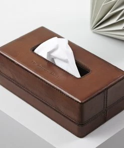 Life Of Riley Leather Tissue Box