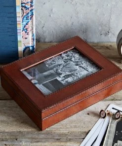 Life Of Riley Leather Photo Memorabilia Box