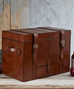 Life Of Riley Jubilee Collection Leather Picnic Trunk