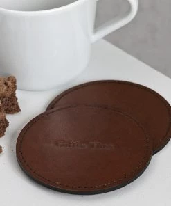 Life Of Riley Leather Single Coaster Bar Ware