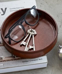 Life Of Riley Leather Key Tray Watch & Cufflink Boxes