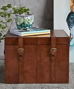 Life Of Riley Leather Cabin Trunk