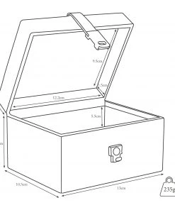 Life Of Riley Leather Home And Away Travel Set Watch & Cufflink Boxes