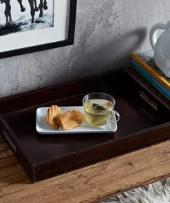 Life Of Riley For Her Leather Tea Tray