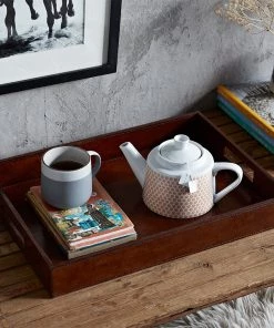 Life Of Riley For Her Leather Tea Tray