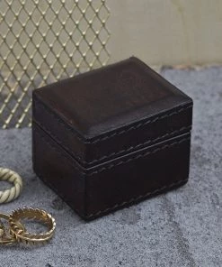Life Of Riley Leather Tiny Oblong Trinket Gift Box