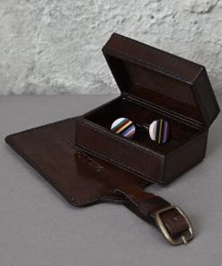 Life Of Riley Leather Two Piece Travel Set