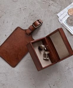 Life Of Riley Leather Two Piece Travel Set