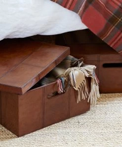 Life Of Riley Leather Underbed Storage Box