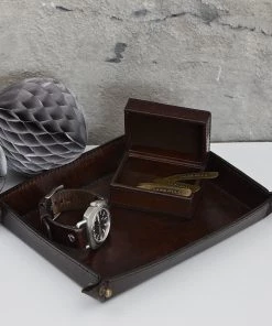 Life Of Riley For Him Leather Valet Set - Includes Two Gifts