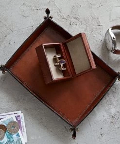 Life Of Riley For Him Leather Valet Set - Includes Two Gifts