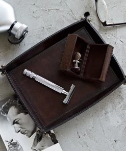 Life Of Riley For Him Leather Valet Set - Includes Two Gifts